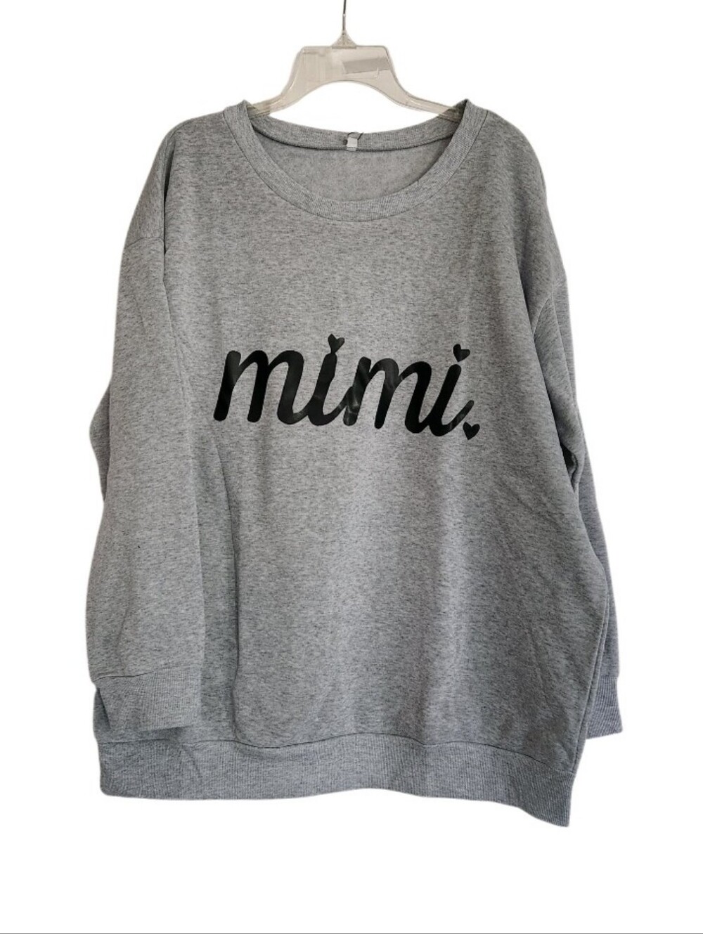 Gray "mimi" Graphic Sweatshirt Sz Xxl Nwt
